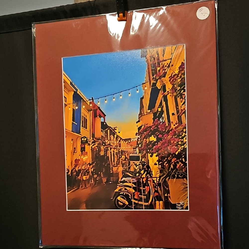 Old Phuket Market High Quality Matted Photograph